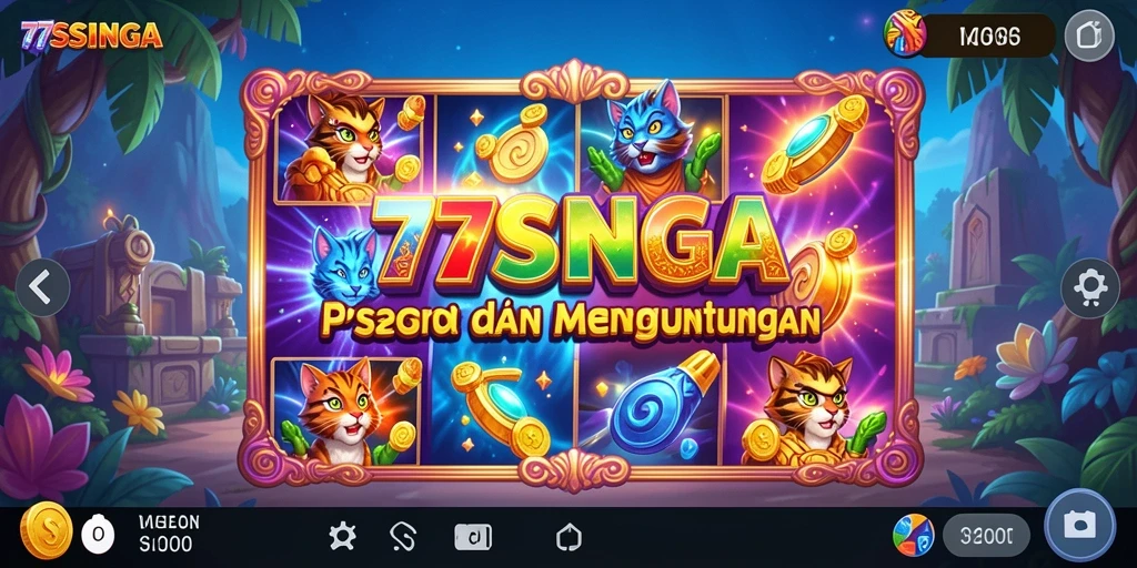 Tampilan menarik dari gameplay 77SINGA yang memukau.