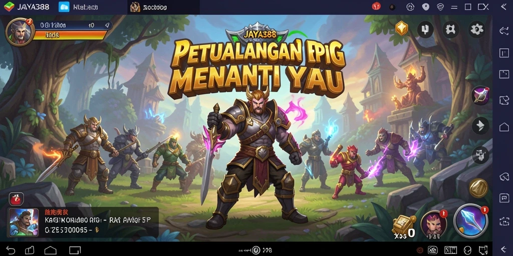 Tampilan layar permainan RPG JAYA388 yang memukau dan interaktif.