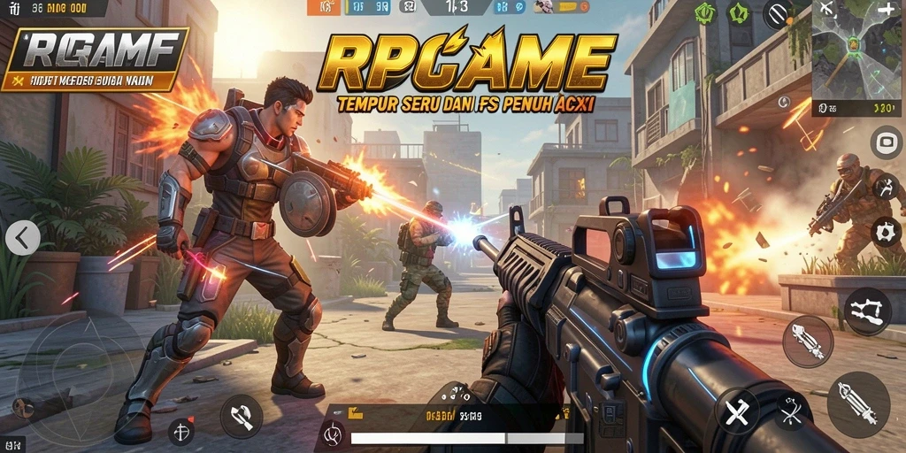 Gameplay RPGAME dengan grafis mengesankan dan aksi cepat.