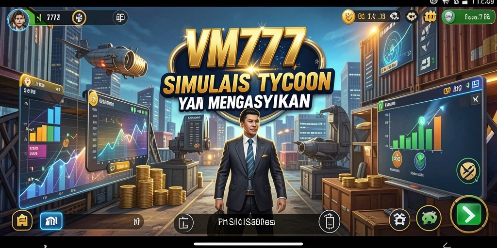 Gameplay Tycoon seru dan penuh strategi di VM777.
