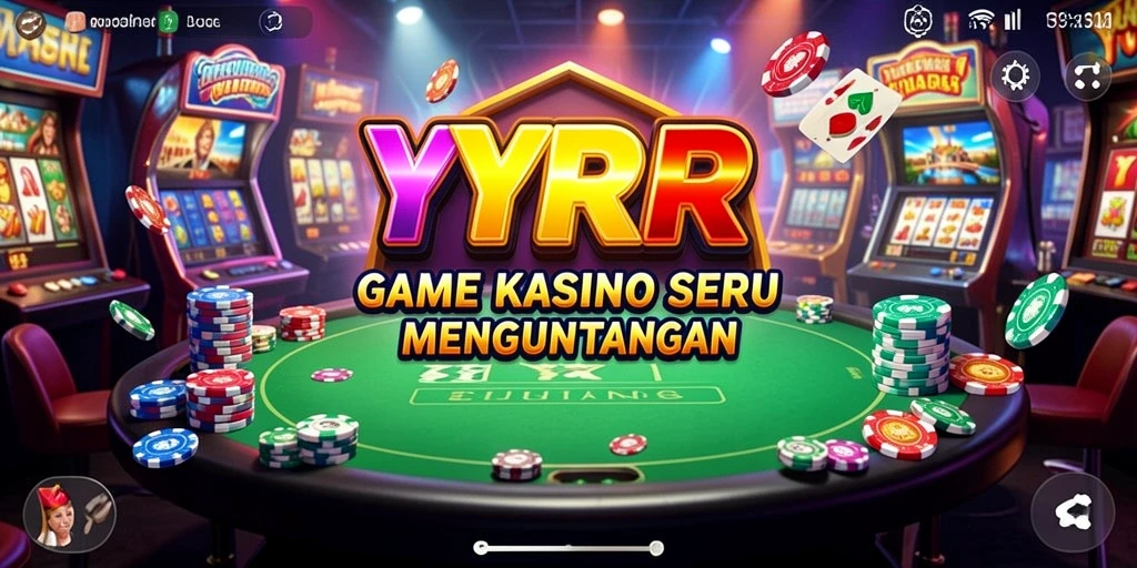 Tampilan utama gameplay <strong>YYRR</strong> dengan suasana kasino yang mendebarkan.